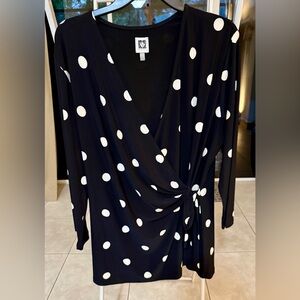 Anne Klein Black and White tunic